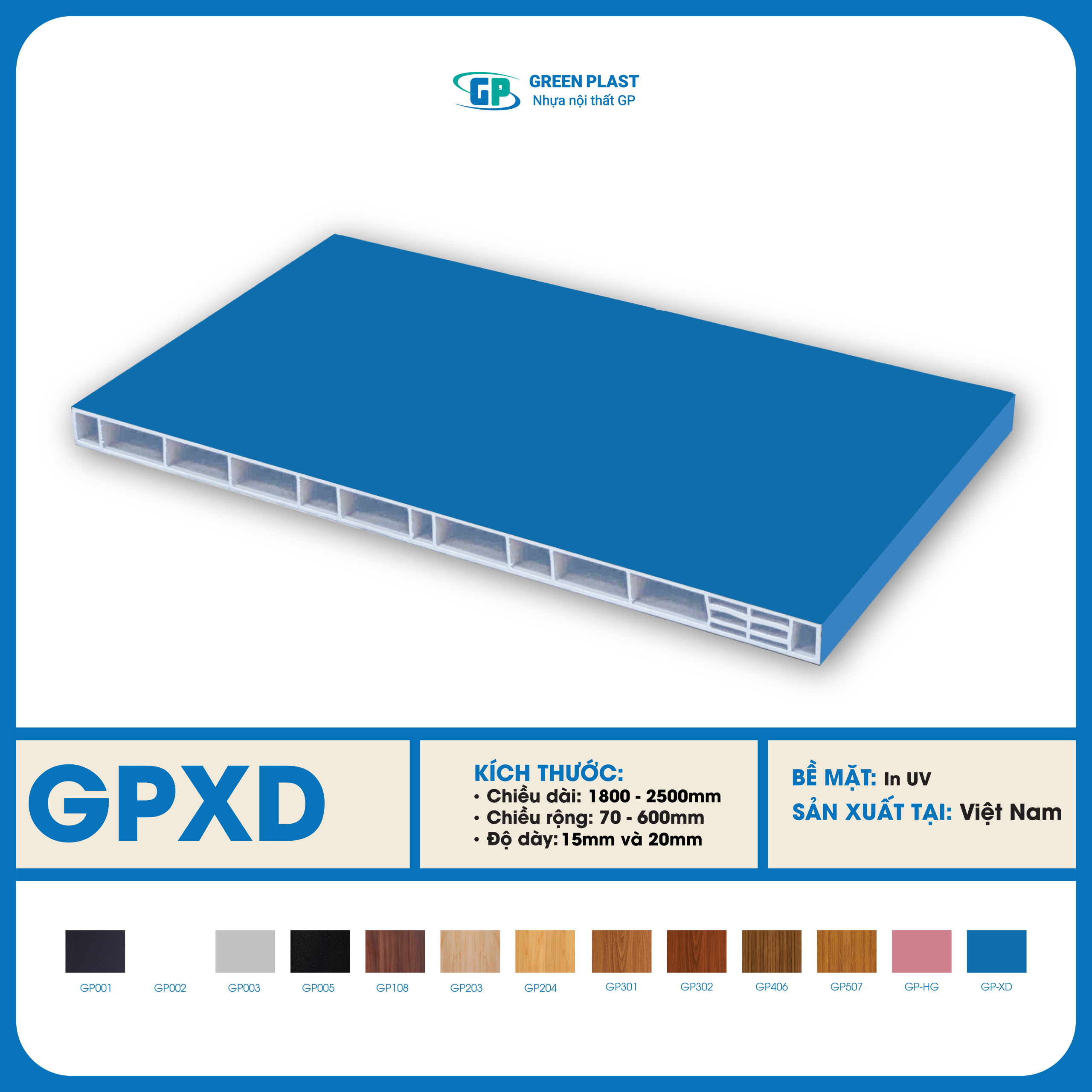 Tấm nhựa GP-XD Tấm nhựa GP-XD
