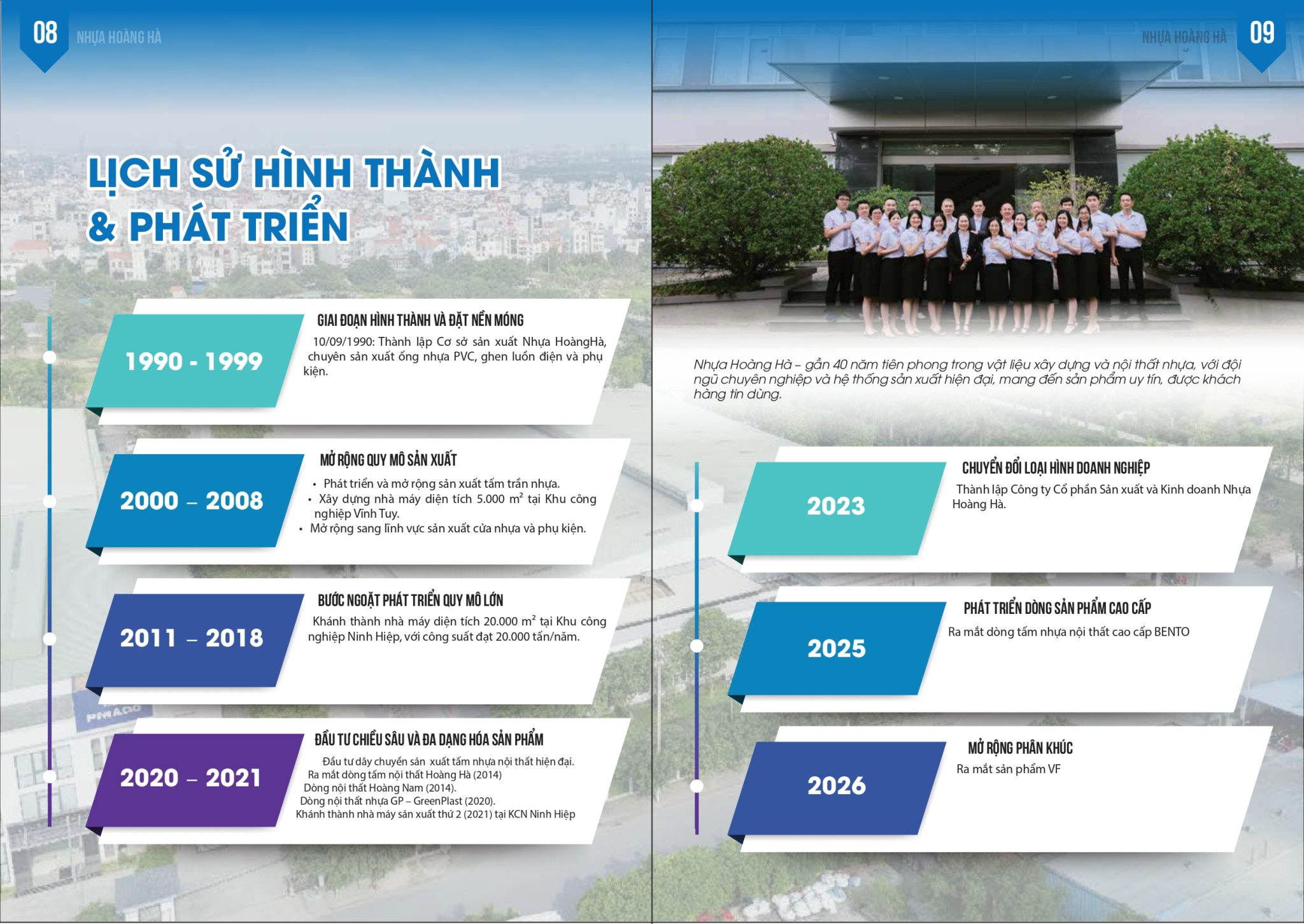 Lịch sử hình thành Nhựa Hoàng Hà