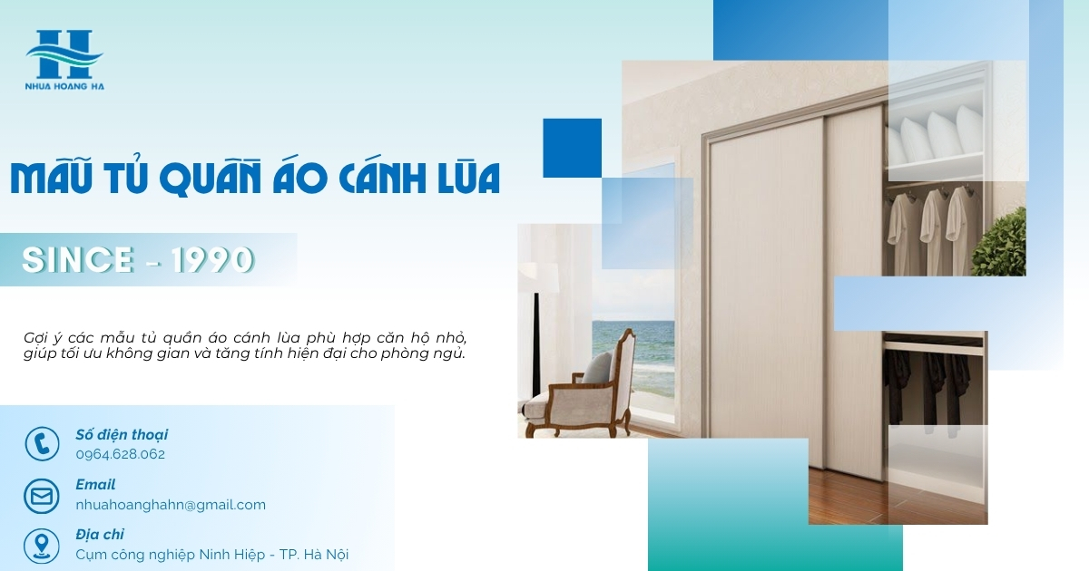Gợi ý các mẫu tủ quần áo cánh lùa phù hợp căn hộ nhỏ, giúp tối ưu không gian và tăng tính hiện đại cho phòng ngủ.