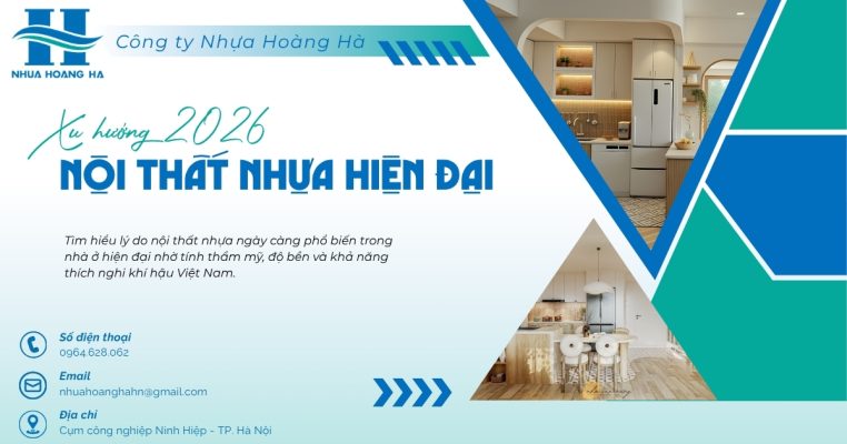 Tìm hiểu lý do nội thất nhựa ngày càng phổ biến trong nhà ở hiện đại nhờ tính thẩm mỹ, độ bền và khả năng thích nghi khí hậu Việt Nam.