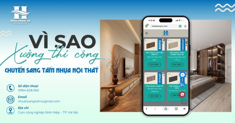Khám phá lý do ngày càng nhiều xưởng nội thất lựa chọn tấm nhựa nội thất thay thế các vật liệu truyền thống.