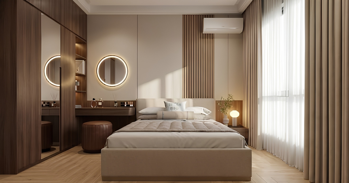Gợi ý cách phối màu và kiểu dáng tủ, giường tấm nhựa Bento để phòng ngủ có tổng thể đồng nhất.