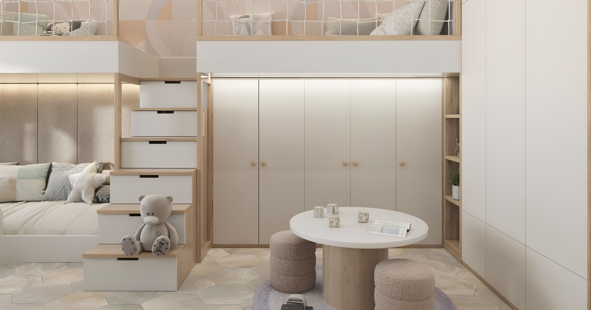 Gợi ý màu sắc và cách lựa chọn tủ, kệ tấm nhựa Bento phù hợp với không gian phòng trẻ em.