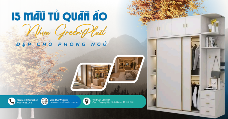 Tham khảo 15 mẫu tủ quần áo nhựa GP GreenPlast đẹp, phù hợp nhiều kiểu phòng ngủ và phong cách nội thất.