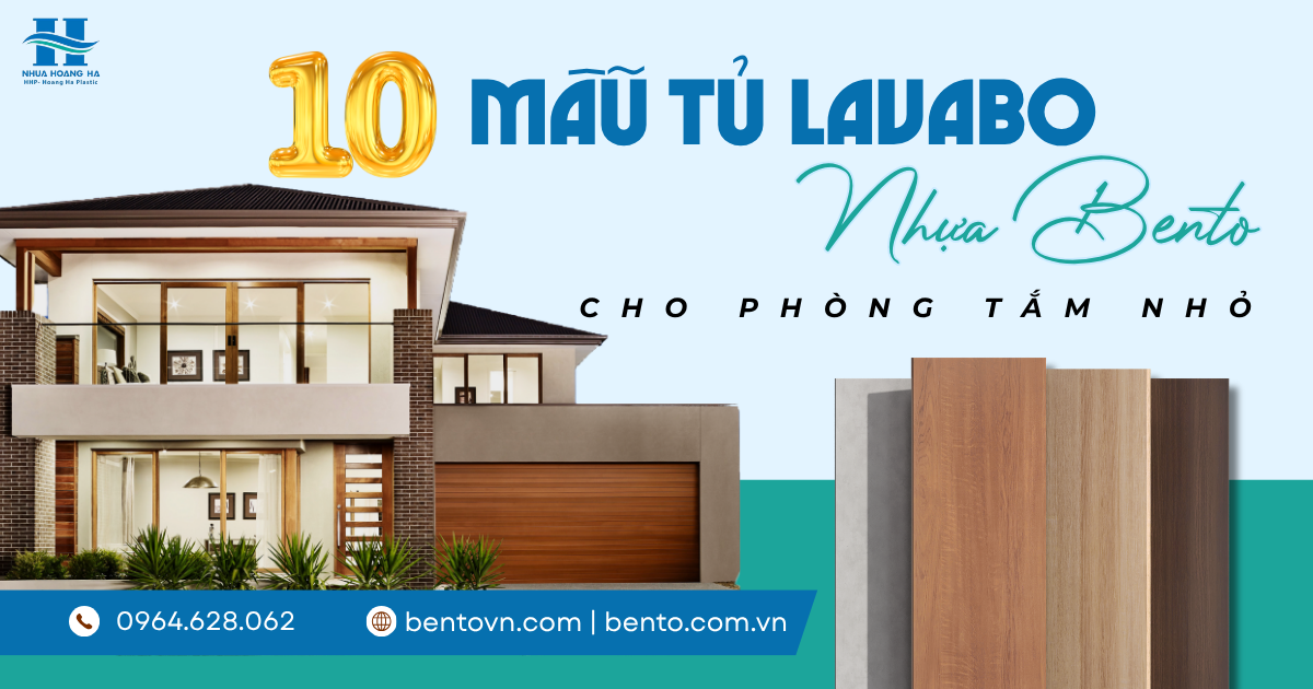 Khám phá các mẫu tủ lavabo nhựa Bento đẹp, phù hợp phòng tắm hiện đại và những không gian cần tối ưu diện tích