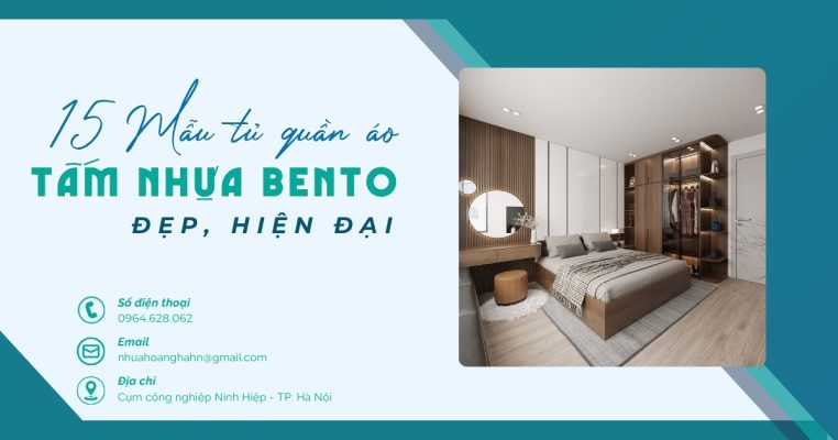 Gợi ý 15 mẫu tủ quần áo nhựa Bento đẹp, hiện đại, phù hợp nhiều diện tích phòng ngủ và nhu cầu sử dụng.