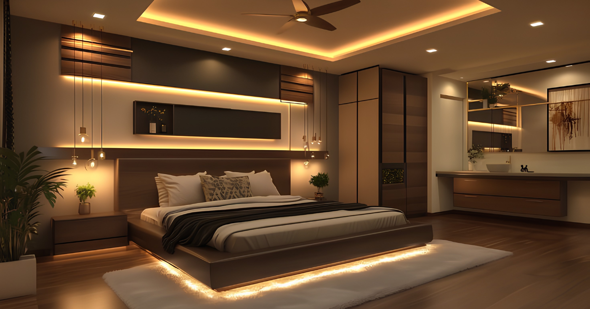 Tham khảo cách phối màu tấm nhựa VF với sàn gỗ để tủ và nội thất có tổng thể hài hòa.