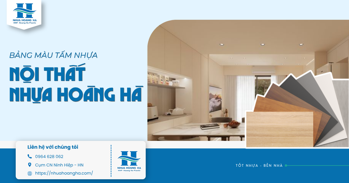 Tổng hợp gợi ý phối màu tấm nhựa nội thất Hoàng Hà cho tủ, giường và kệ theo từng phong cách.
