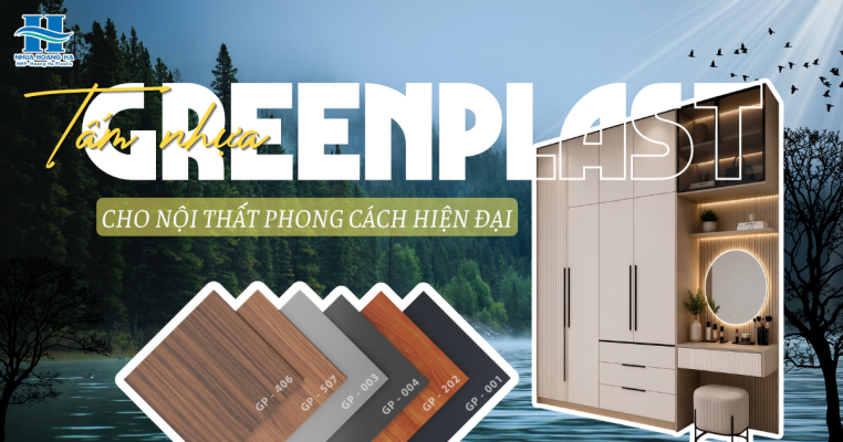 Gợi ý thiết kế tủ, giường và kệ từ tấm nhựa GP GreenPlast theo phong cách nội thất hiện đại.